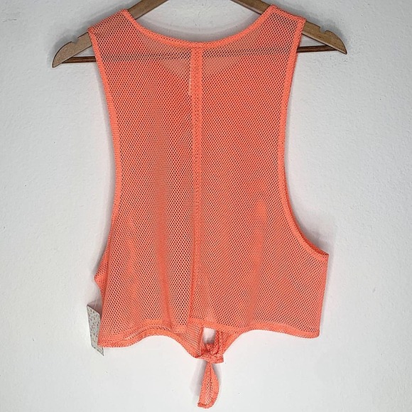 Free People Movement Mesh Dharma Tie Tank in Coral - Picture 8 of 16